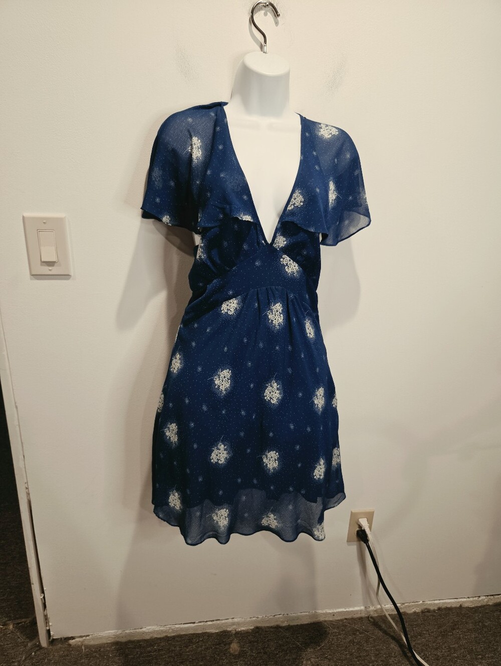 Urban Outfitters  Stargazer Size M Night Court Fairycore Lace Up Back Mini Dress